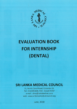 Evaluation Book for Internship (Dental)